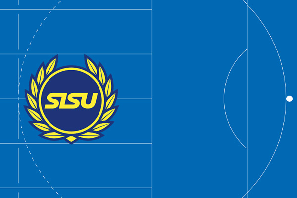 En bild på SISU Idrottsutbildarnas blågula logotyp. 